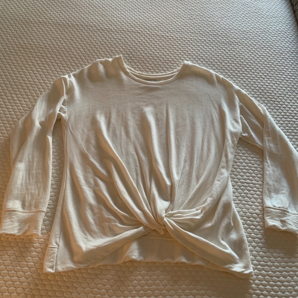 A New Day cream knot front sweatshirt